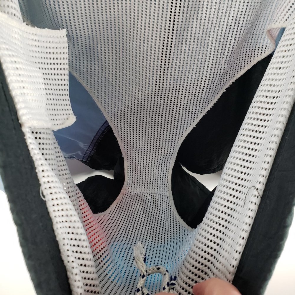 Surf Odyssey mens XLarge vintage 90s colorblock red blue swim trunks shorts - Picture 12 of 13